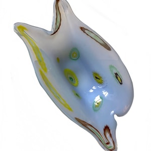 Mid Century Fratelli Toso Murano Millefiori Art Glass Bowl