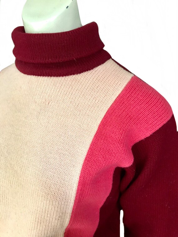 vintage 1960s Italian Cortina pink red abstract g… - image 6