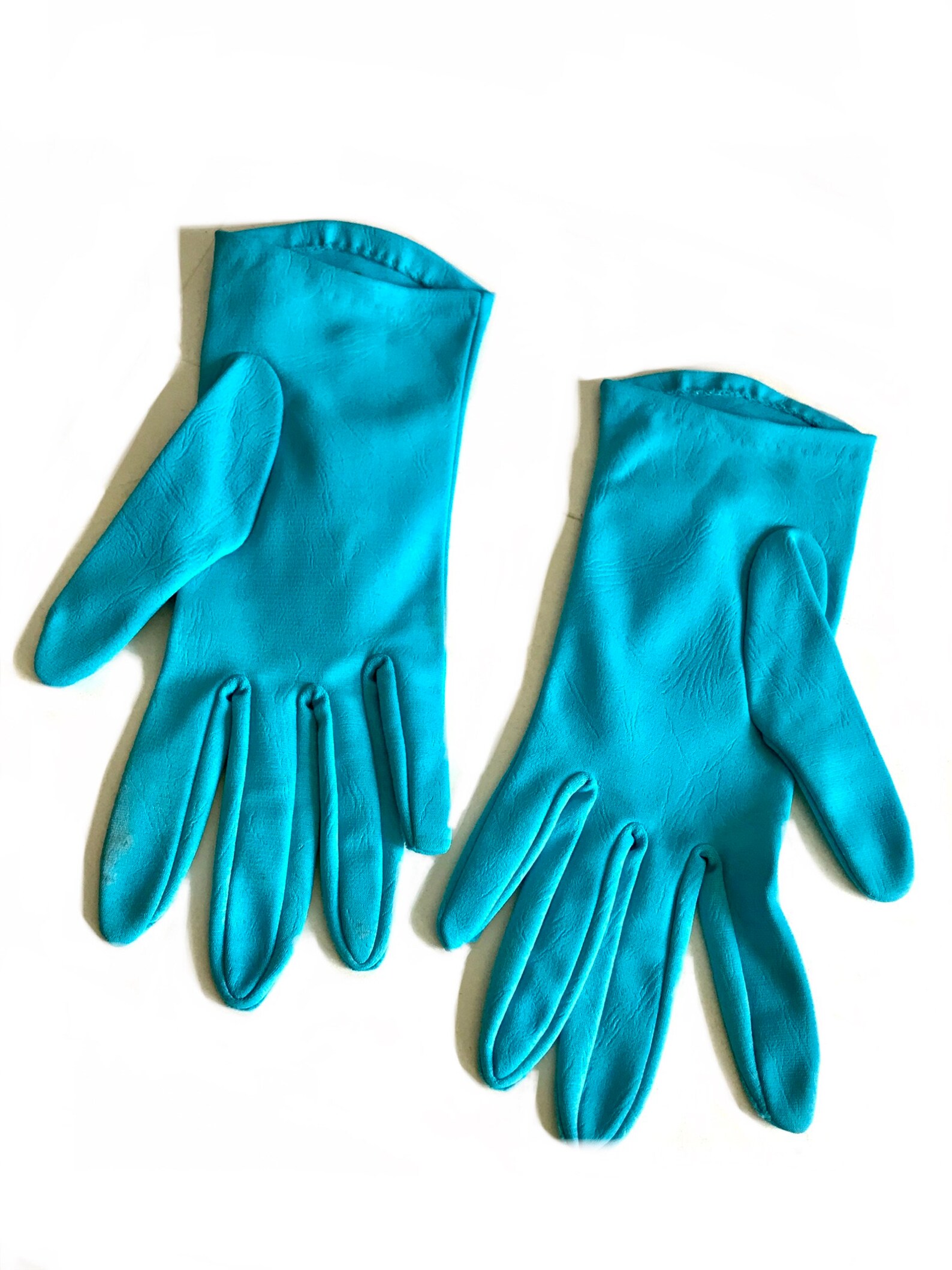 1950s novelty keyhole beaded turquoise gloves/ 50s blue Etsy