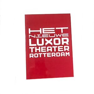 Dutch contemporary Theatre book / soft cover European Architecture Rotterdam