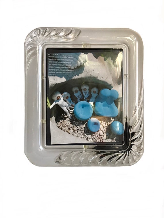 Molded Clear Glass Picture Frame Molded Clear Glass Picture Frame