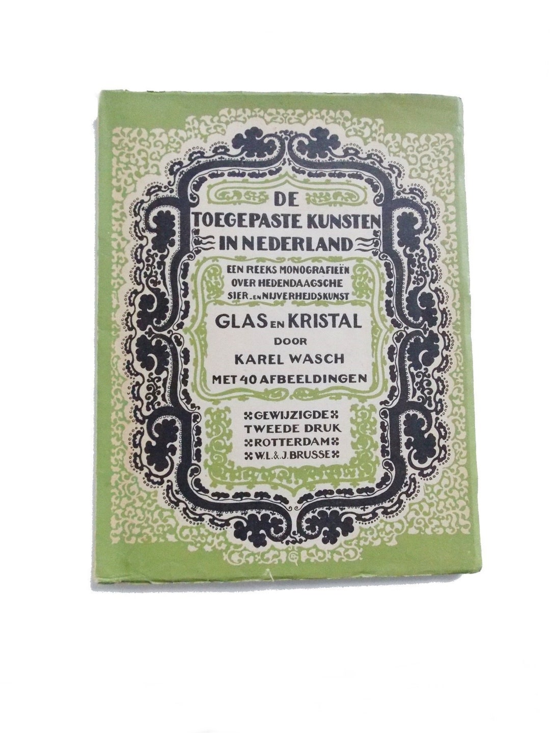 SPECIAL OFFER Rare Dutch Art Glass Book 1927/ 20s Arts and Crafts Book ...