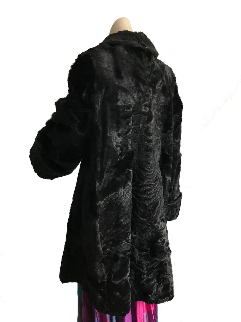 1920s black pony horse hair hide fur coat/ Art Deco Flapper Etsy