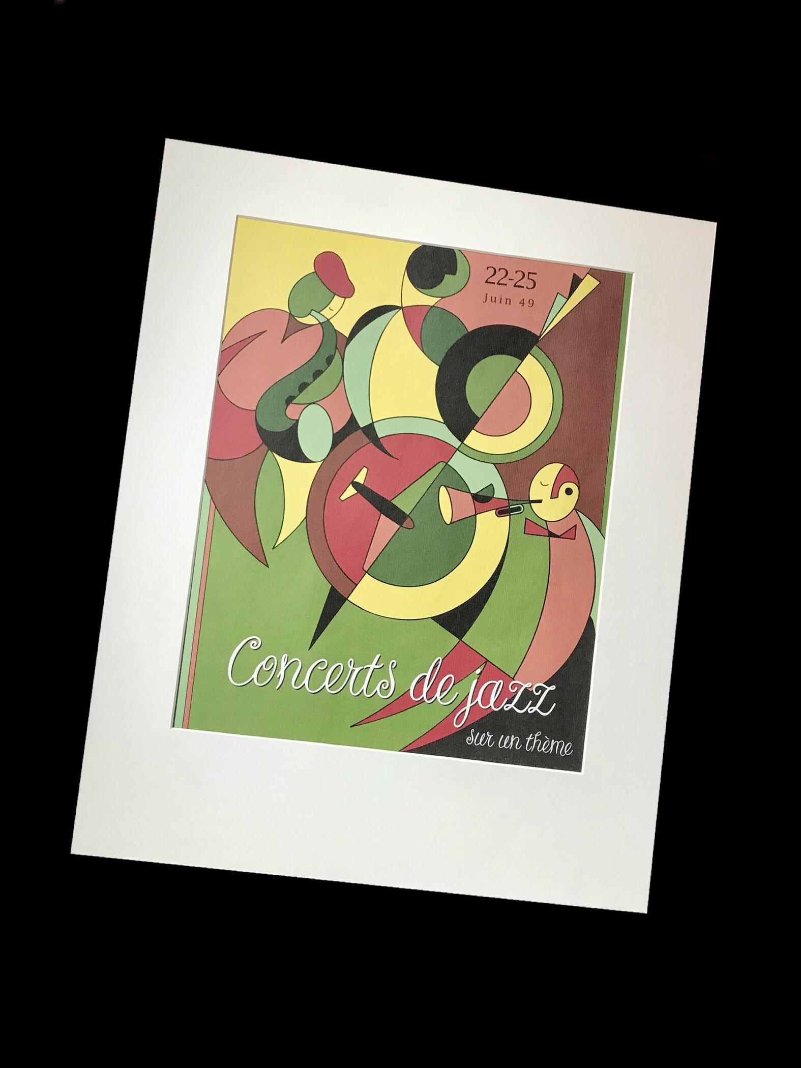 Art Deco Jazz Print: 1930s Style Music Poster - Etsy