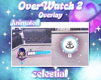 Geanimeerde Juno Celestial-overlay | Gezondheidsreep HUD | Overwatch-overlay | Twitch-overlay | Streamschermen