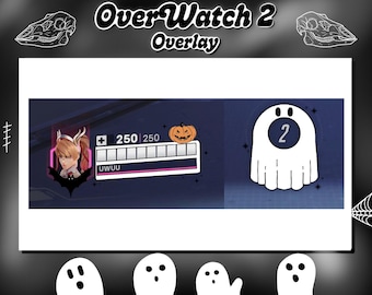 BOO-verwatch | Halloween Theme | Health Bar HUD Overwatch Overlay | Twitch Overlay | Stream Screens