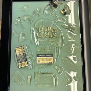 broken bottle art