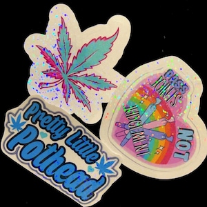 Pretty Stoner Sticker 3pk