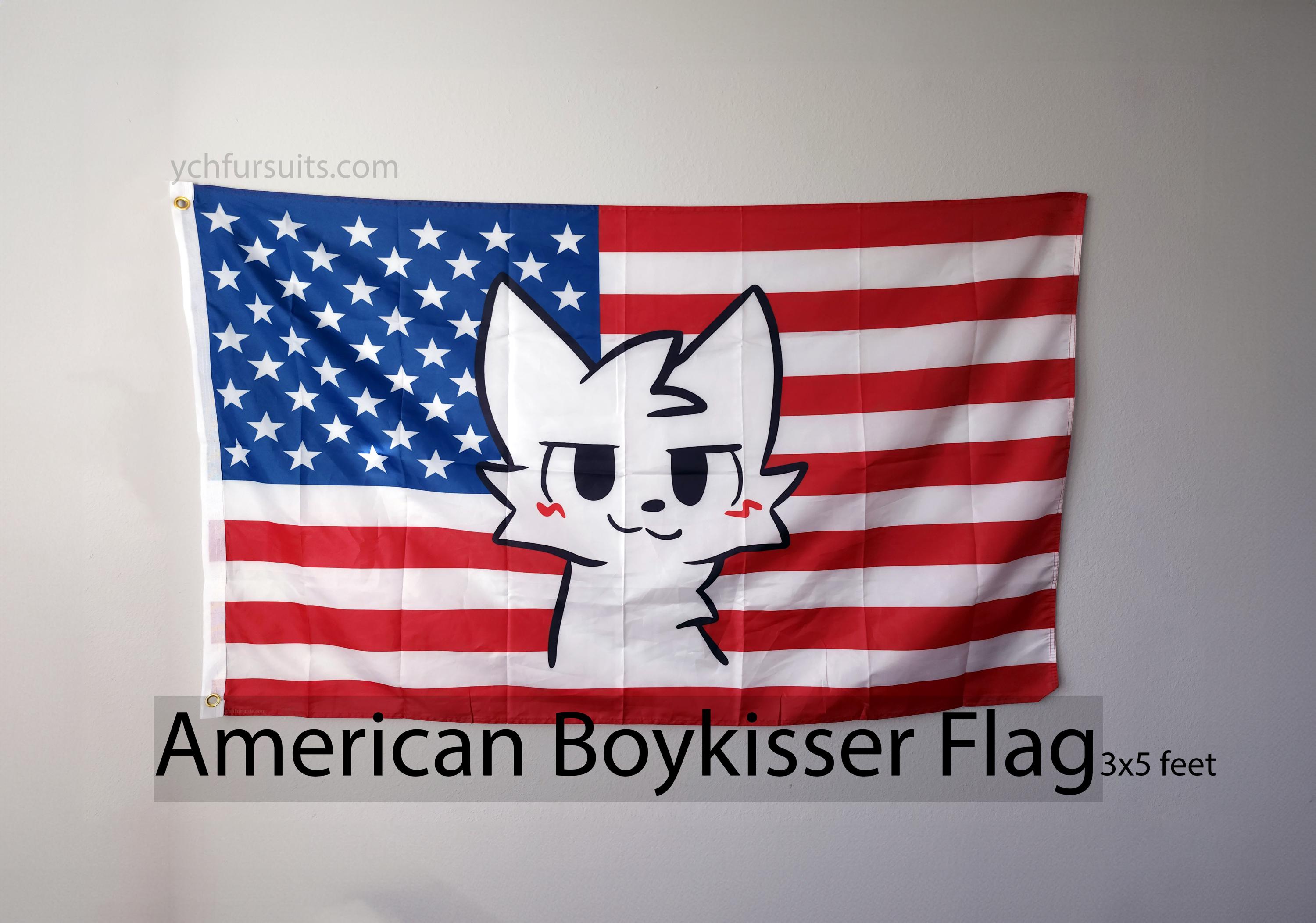 American Boykisser Flag Boykisser Flag Furry Boykisser - Etsy
