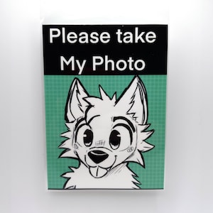 s'il vous plaît prenez ma photo badge fursuit badge de consentement fursuit furry fandom