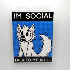 Parle-moi badge fursuit badge consentement fursuit fandom furry parle-moi sur les réseaux sociaux AHHHH