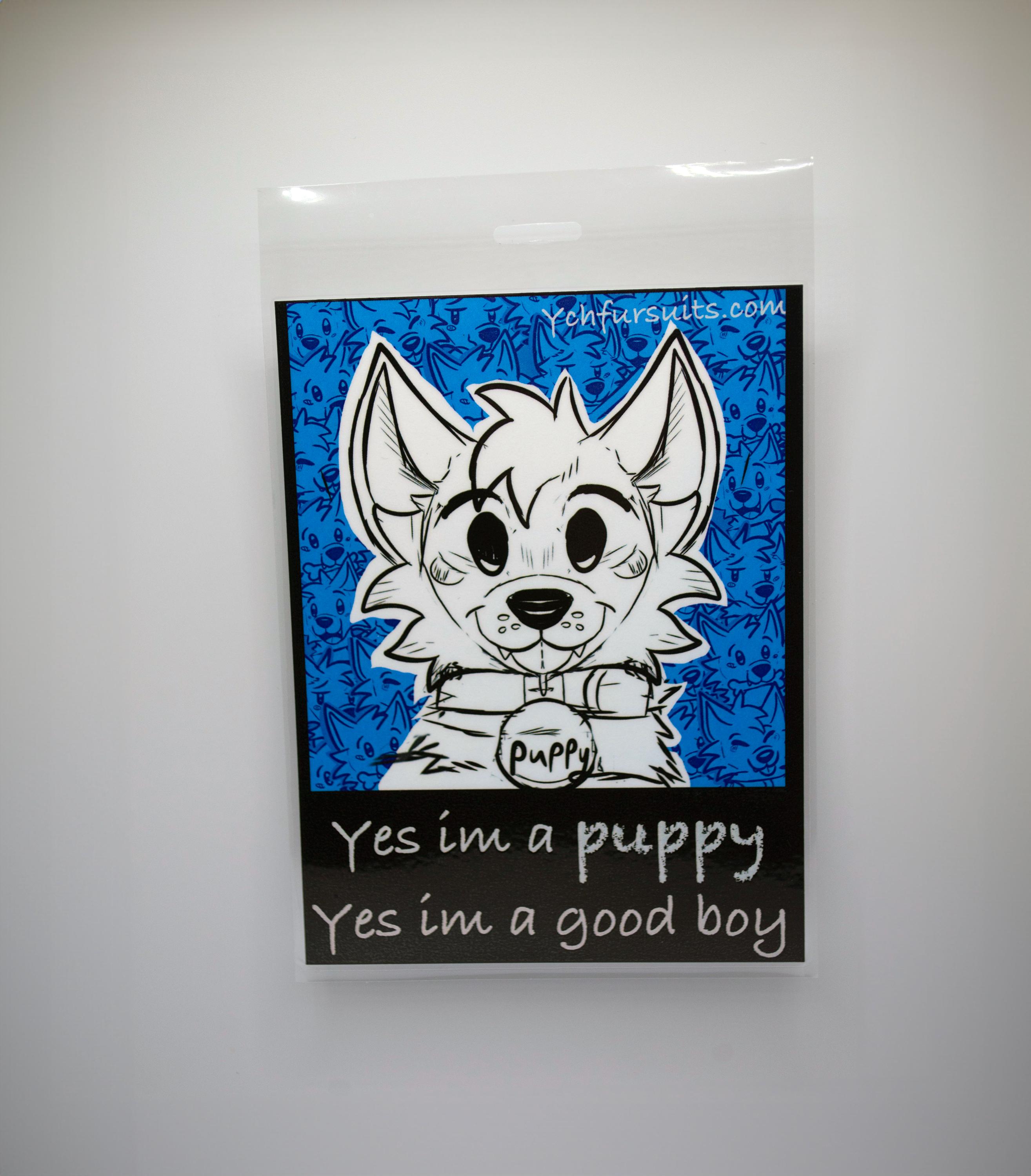 Yes Im a Puppy Yes Im a Good Boy Furry Badge Fursona Badge Puppy badge