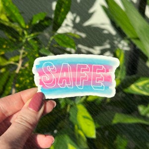 LGBTQ Trans Ally Safe Sticker | Queer Pride