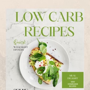 Low Carb Atkins Diet Cookbook: 1000 Delicious Recipes for Keto Diet and Weight Loss