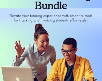 Ultimate Tutoring Templates: Student Session Tracker | Invoice Generator | Excel Spreadsheet Google Sheets  Ipad Numbers Template for Tutors