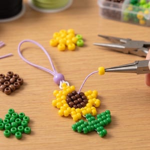 Summer Pony Bead Patterns PDF, Watermelon Turtle Pineapple Flower Roller Skate Keychain Tutorial, Plastic Bead Craft Guide, Digital Download