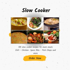 Slow Cooker Recipes Slow Cooker Meal Pot Roast Slow Cooker Chili Chicken Recipe Book Digital Download Printable Crock Pot Meals Fall Recipes