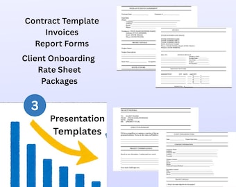 Freelancer Template Bundle: Contracts, Invoices, Proposals, Client Onboarding, Presentation Template (Digital Download)