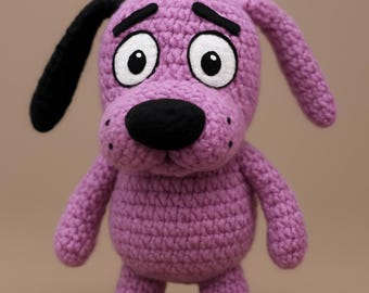 Mut zum feigen Hund Häkelanleitung - Amigurumi PDF Pattern