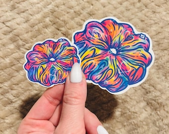 holographic rainbow scrunchie sticker  |  rainbow  lgbtqia+ pride sticker