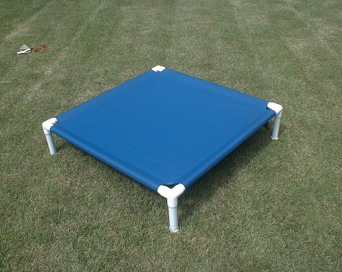 Clearance Sale Dog Bed Medium Blue Marine Canvas Pet Bed Etsy