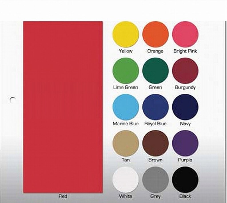 May include: A colour chart with 16 different colours, including red, yellow, orange, green, blue, purple, brown, black, white, and grey. Each colour is represented by a circle with the colour name written below it.