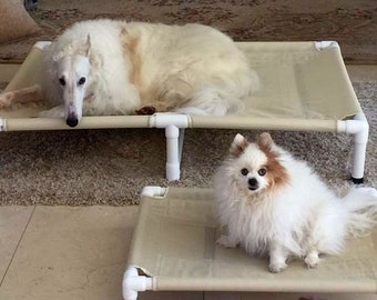 Handmade Great Dane X Large Dog Bed 38x55 With Middle Support 15 Canvas OR 11 Mesh Colors, Large To Smaller X Large Dogs Up To 160 Pounds.