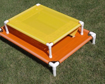 Custom Made Size Dog Beds, Raised Dog Bed PVC Pipe Cot, MESH Window Pet Screen, 11 Colors 4 Sizes Dog Bed, Large Bed, Dogs Up To 130 Pounds.