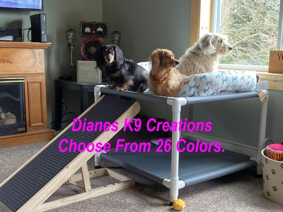 Dog bunk beds with deals stairs