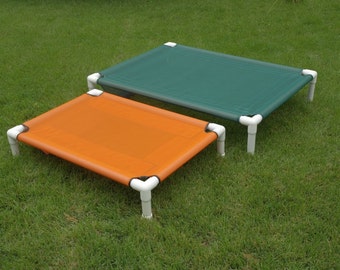 Raised Bed In 4 Sizes 11 Mesh Colors, Large Orthopedic Dog Bed, PVC Cot, Outside Pet Bed, Mildew Resistant Cover, Older Dog Beds, 11 Colors