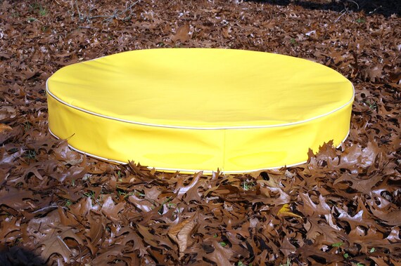 36 Inch Round Dog Bed, Dog Bed Cushion Cover Waterproof Replacement Zipper Cover Cushion Cover Choose The Cushion Color and Piping 16 Colors