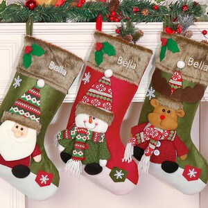 2024 Personalized Embroidered Family Stockings,Custom Name Christmas Stockings,Monogram Stockings,Holiday Stockings,Christmas Family Gifts