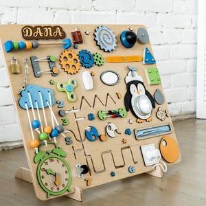 Planche animée Montessori pour tout-petits, Planche sensorielle en bois, Planche d'activités, Planche agitée pour tout-petits, Planche de jeu pour bébé, Planche animée murale, Jouets de bébé