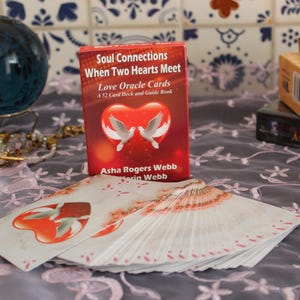 Compre o incrível baralho de tarô Love Soul Connections, baralho de cartas Oracle, baralho de adivinhação e astrologia, conjunto de astrologia para propósitos amorosos e RPG