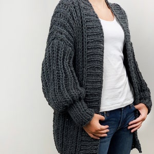 Hand Knit Oversize Woman Sweater Chunky Slouchy Wheat Wool - Etsy