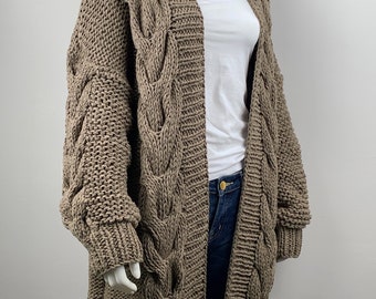 ladies cable cardigan