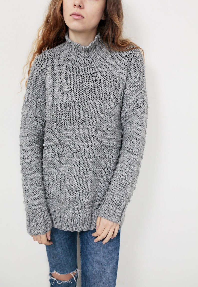 womens oversized knit sweater