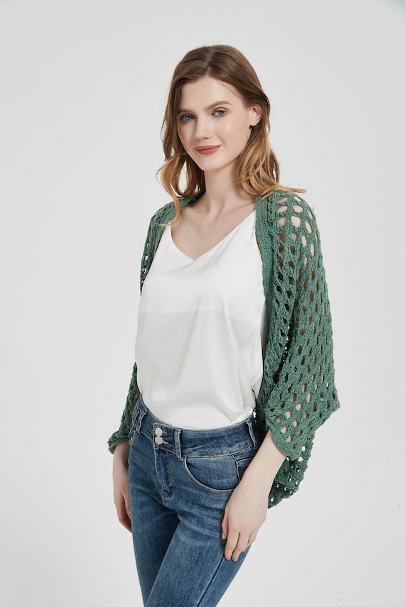 Hand Knit Woman Sweater Long Cardigan Sweater Top Open Weave Wool Sweater Etsy Israel
