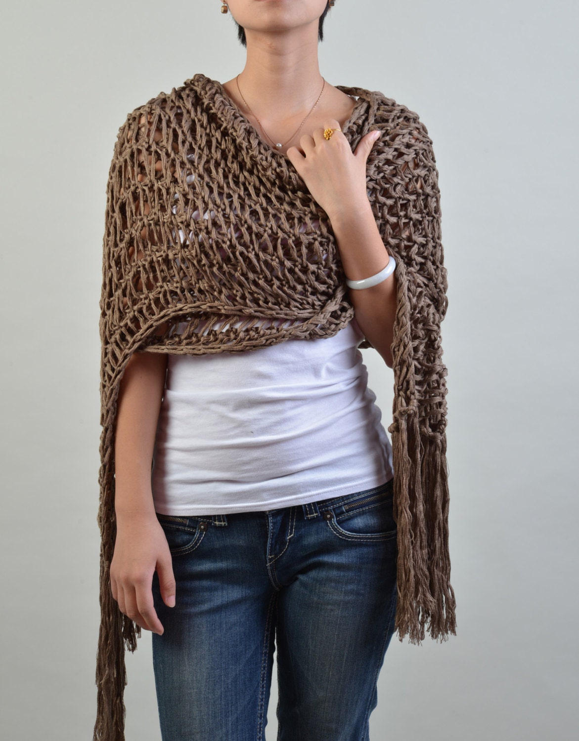 extra long cotton scarf