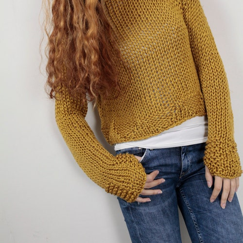 Hand Knit Woman Sweater OVERSIZED Mohair Sweater Top Pullover - Etsy