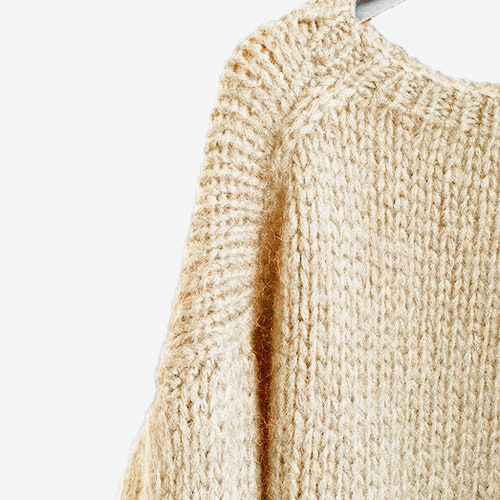 Hand knit woman shops sweater OVERSIZED mohair sweater top pullover charcoal sweater