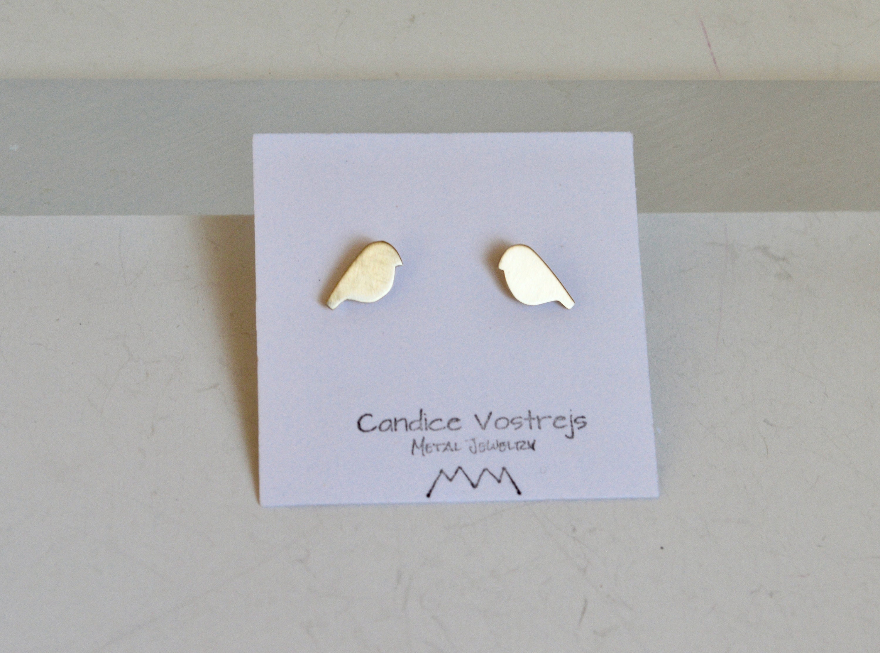 Yellow Bird Earrings. Bird Post Earrings Bird Earrings Small Etsy