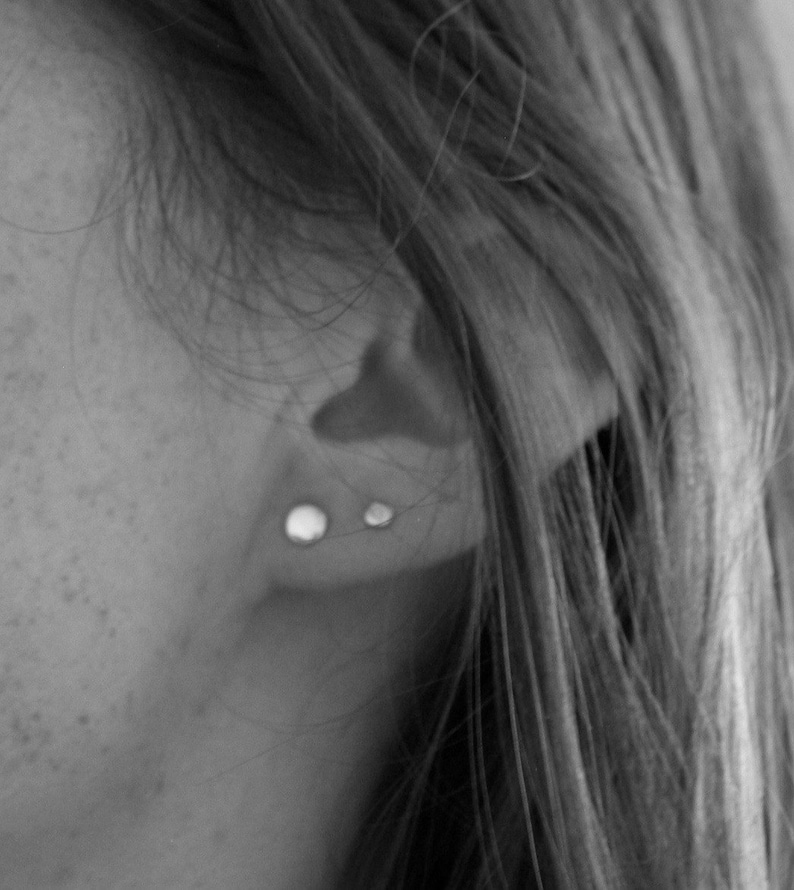 Set of Stud Earrings Earring Set First and Second Piercing Etsy