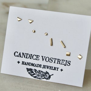 Tiny Stud Earrings, Cartilage Earrings, Small Stud Earrings, Brass Earrings, Stud Earrings, Geometric Earrings, Tiny Earrings, Gold Color