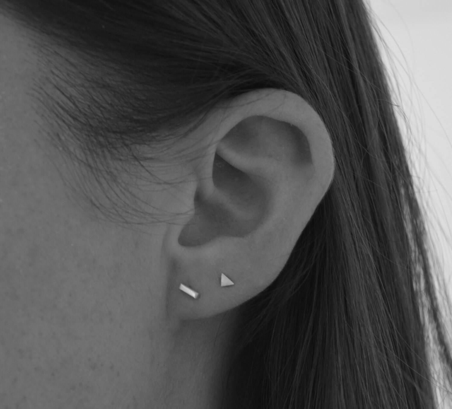 Tiny Stud Earrings Tiny Earrings Geometric Earrings Very Etsy Canada