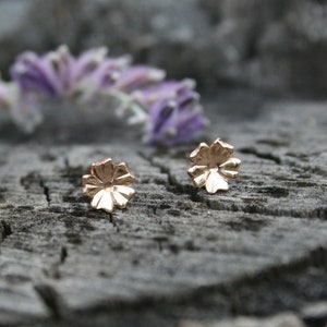 Yellow Gold Filled Small Flower Stud Earrings, Petite Earrings, Gold Filled Jewelry, Girls Earrings, Flower Studs