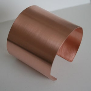 Copper Cuff, Natural Copper Cuff, Copper Bracelet, Wide Metal Cuff, Copper Jewelry, Metal Jewelry, Copper, Thick Cuff, Metal 2" Wide