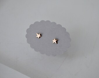 Yellow Gold Filled Star Stud Earrings, 5mm Star Earrings, Gold Star Studs, Tiny Star Earrings, Tiny Stud Earrings, Small Stud Earrings, Gold