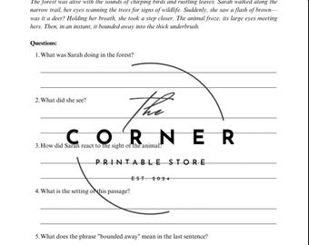 6th Grade Language Arts Worksheets (10 pages + Answer Key)