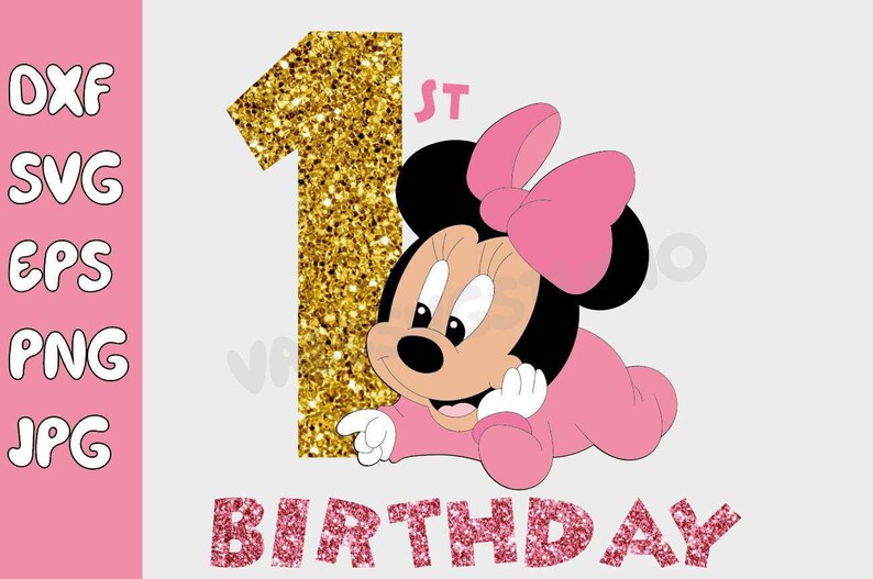 Minnie Mouse Baby Svg, Minnie Mouse Svg for Cricut, Minnie Mouse Png